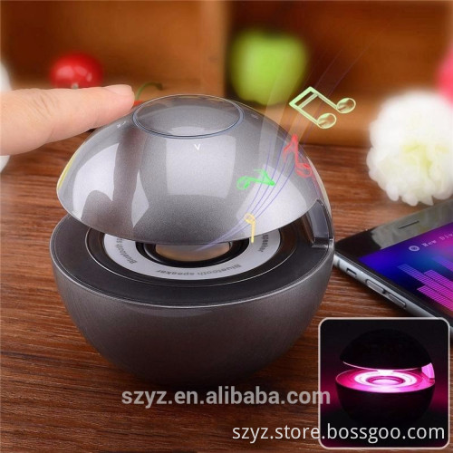 BT118 2016 New Design Portable Wireless Smart Flashing LED Bluetooth Stereo Lighted Speaker